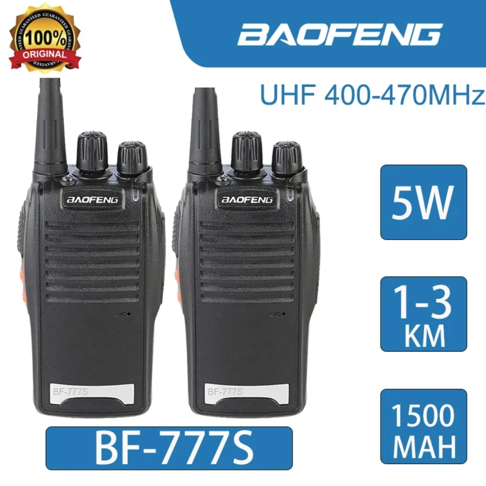 Новая Оригинальная портативная Двухдиапазонная рация Baofeng, UHF 400-470 МГц, профессиональная рация, приемопередатчик для дома и отеля