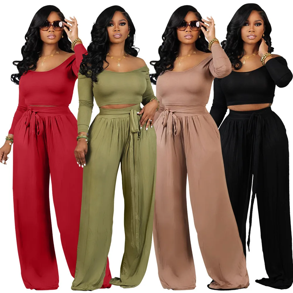 Conjunto de dos piezas para mujer, conjunto de 2 piezas, pantalones, ropa para mujer, novedad de 2023, venta al por mayor
