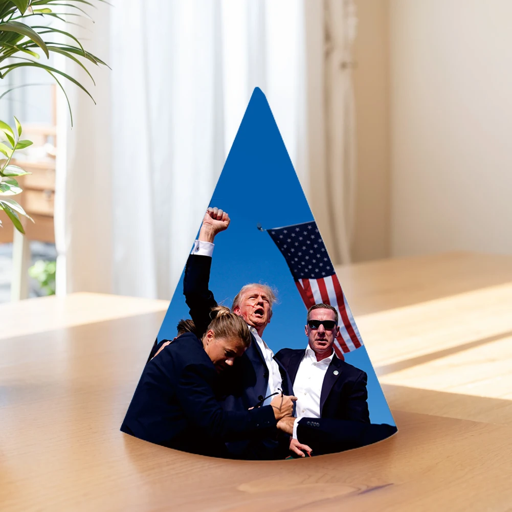 

5x Donald Trump 2024 Theme Party Cone Party Hats Trump 2024 Party Cone Hats for US Election Day Celebration Event Party Decor