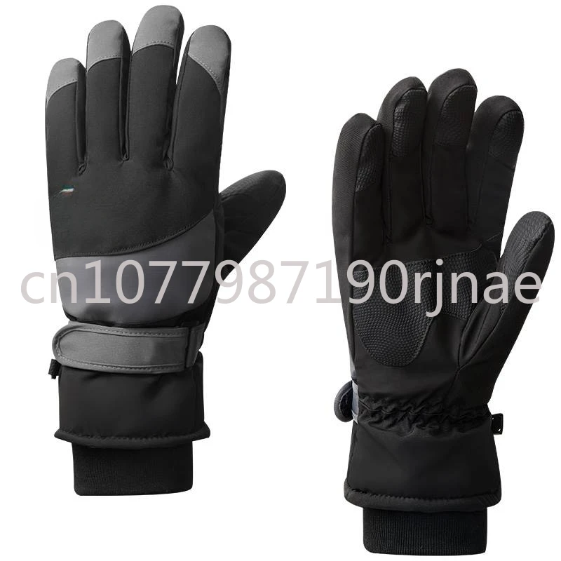 

Cold-Proof Ski Gloves Men and Women Winter Riding Warm Velvet Padded Thickened Electric Motorcycle Anti-Freezing Touch