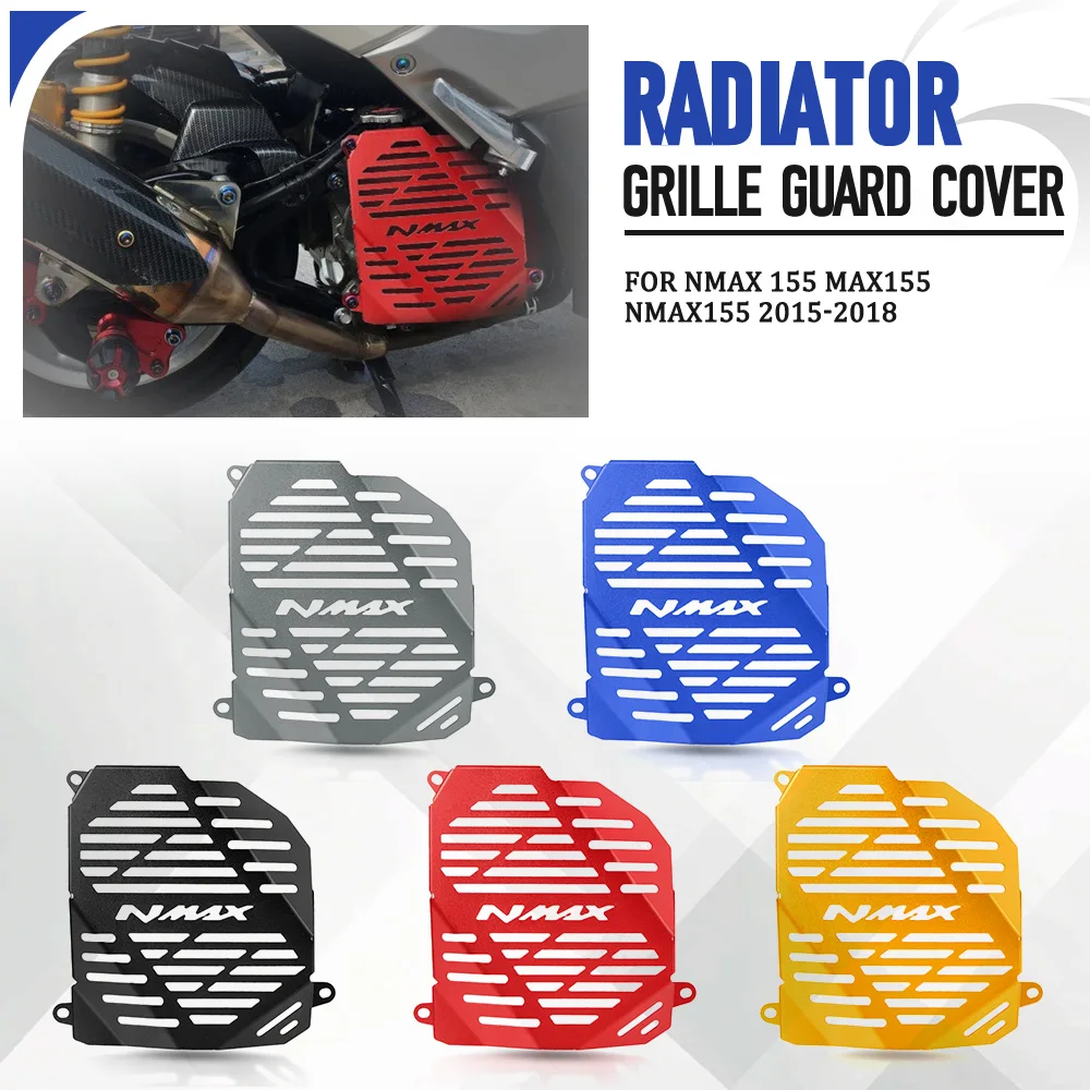 

Motorcycle Aluminium Radiator Guard Grille Cover Protector Cooler Grill Protective For Yamaha NMAX 155 MAX155 NMAX155 2015-2018