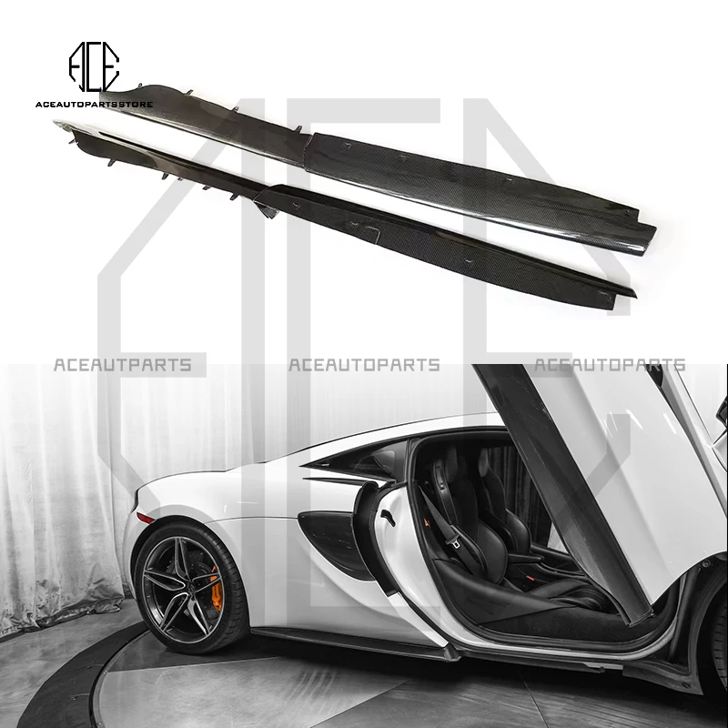 

OEM Style Dry Carbon Fiber Car Side Skirts Body Kit For Mclaren 540C 570S 570GT 2015-2019