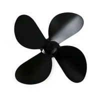 Fan Leaf Fan Blade Home Office 1pc 4 Blades Aluminum Alloy Heat-resistant Lightweight Wood Stove Fireplace Heat Powered
