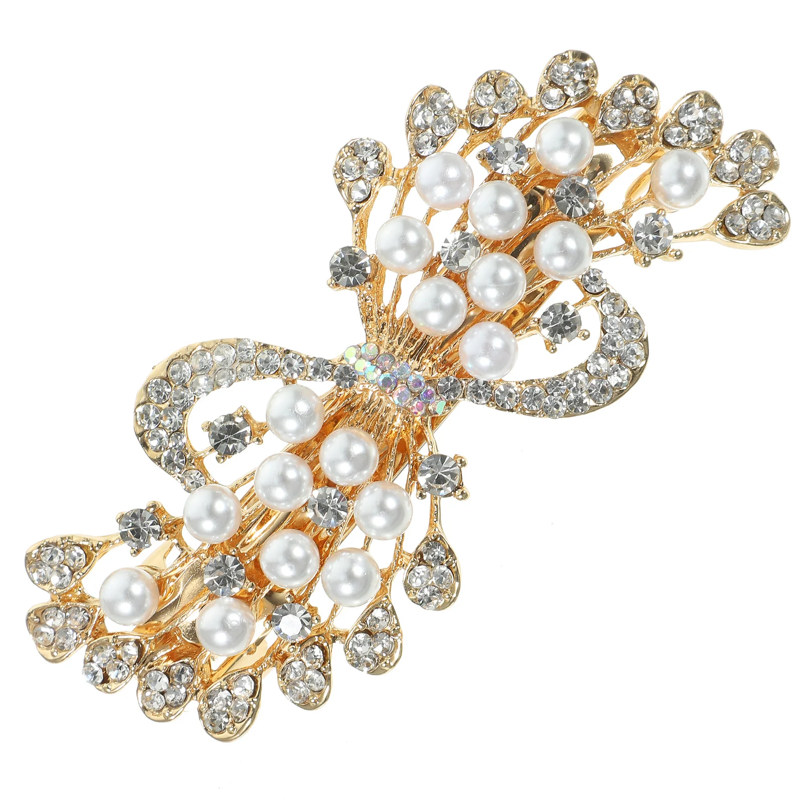 مشبك شعر نسائي لؤلؤي دبوس شعر ربيعي كبير دبوس شعر معدني قوي إكسسوار عتيق لتسريحات شعر أعياد الميلاد وحفلات الزفاف