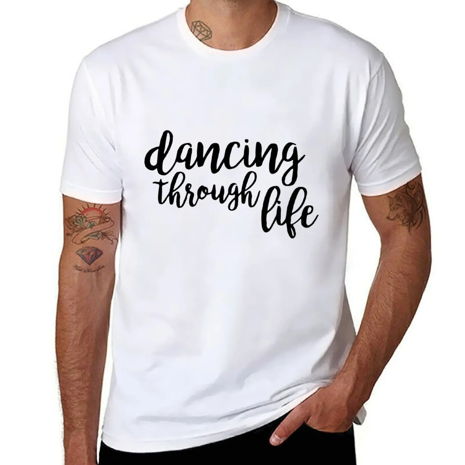 

dancing through life - wicked T-Shirt baggy shirts anime figures anime tshirt mens graphic t-shirts anime