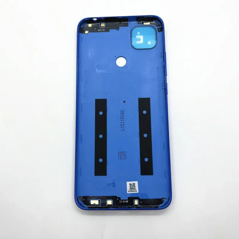 For Xiaomi Redmi 9C Battery Back Cover Rear Door Housing Case Plastic Panel Volume Button No NFC Contacts Replace