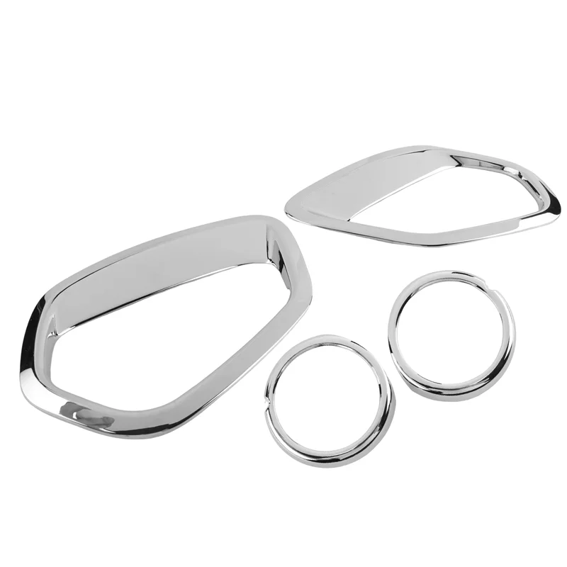 ABIB -ABS Chrom-Nebelscheinwerfer vorne und hinten, dekorativer Rahmen für Mitsubishi Outlander 2016–2020