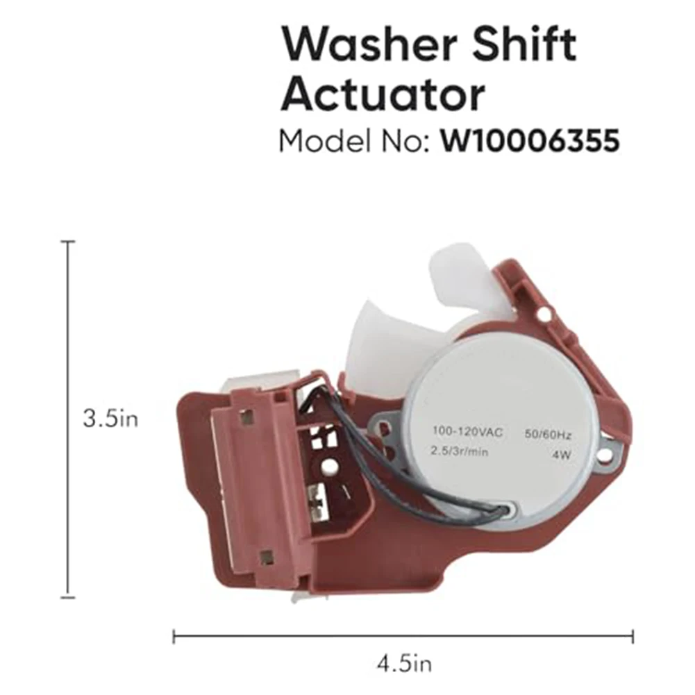 W10006355 Red Agitator for Washing Machines Plastic and Metal Parts Fits Specific Top Load Models No Modification Required