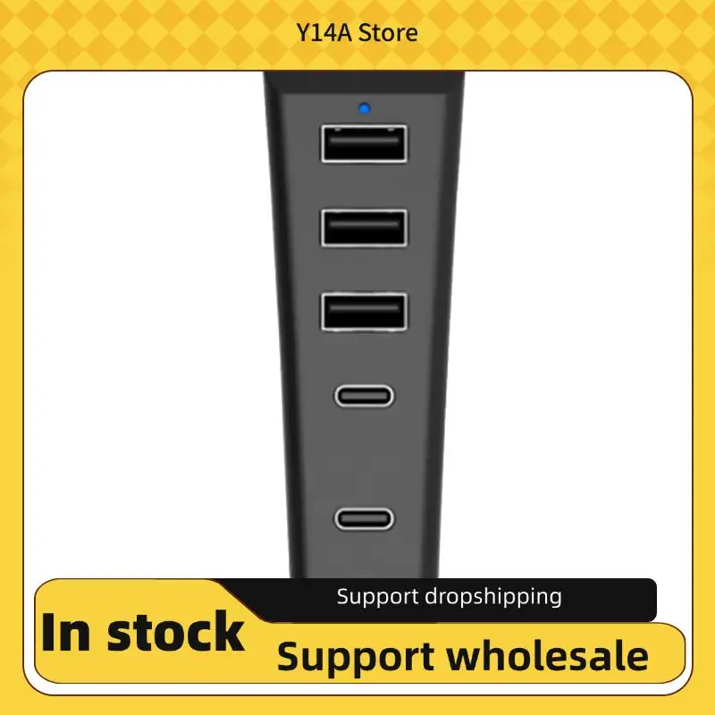

Y14A 5 Ports USB Hub USB Splitter Expander Hub 3USB + 1 Type C Port+ 1Type-C 3.1 For PS5 Slim