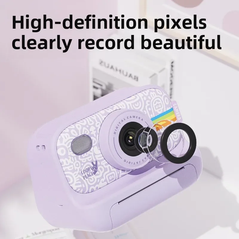 New Children's Camera Photos Printable Toys Student Polaroid Digital Camera Baby Birthday Gift