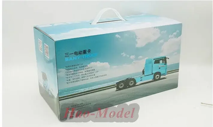 1/24 For SANY tractor Heavy truck Car Model Alloy Diecast Metal Simulation Toys Boys Birthday Gifts Hobby Display Ornaments Blue