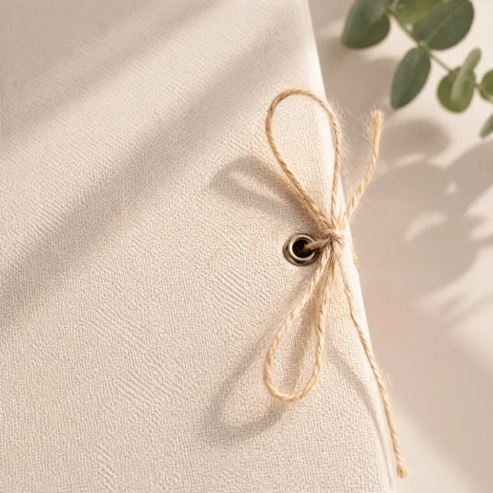 10.43x8.27in DIY Scrapbook Album 30 Pages Linen Texture Loose Leaf Photo Book Rope Strap Binding Large Size