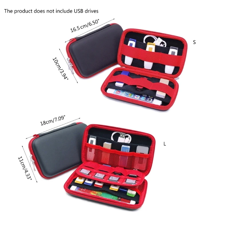 USB Drives Storage Case SDXC SDHC Card Holder Electronic Accessory Case