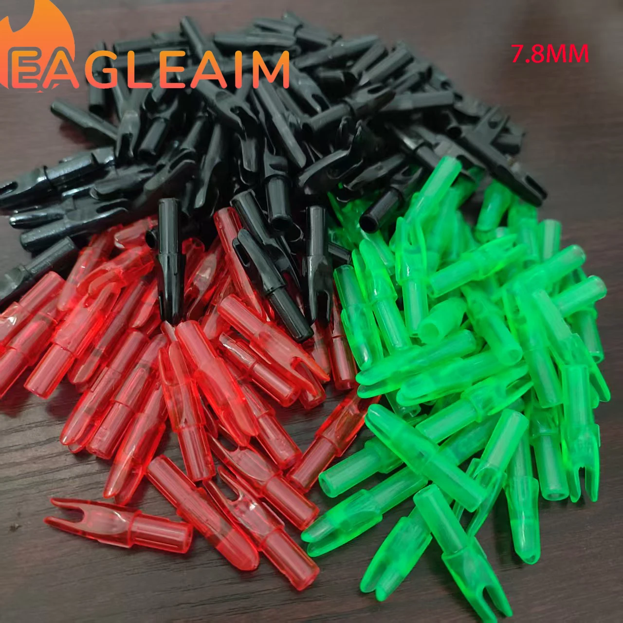 50pcs/lot Insert G Nock OD 7.8mm/No. 2 Arrow Nock Archery Carbon Fiberglass Arrow Nocks Internal nocks For ID 4.2 mm Arrow shaft