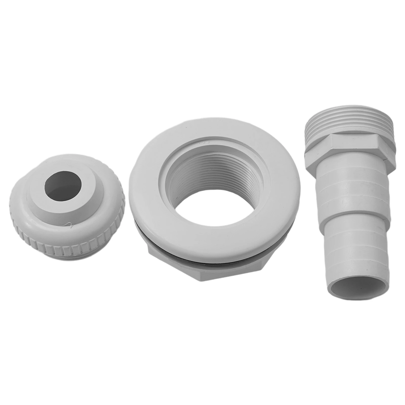 Pool Return Jet Fitting Kit with 1-1/2 Inch MIP Male Hose Adapter and 3/4 Inch Eyeball Outlet for Above Ground Vinyl Liner Pools