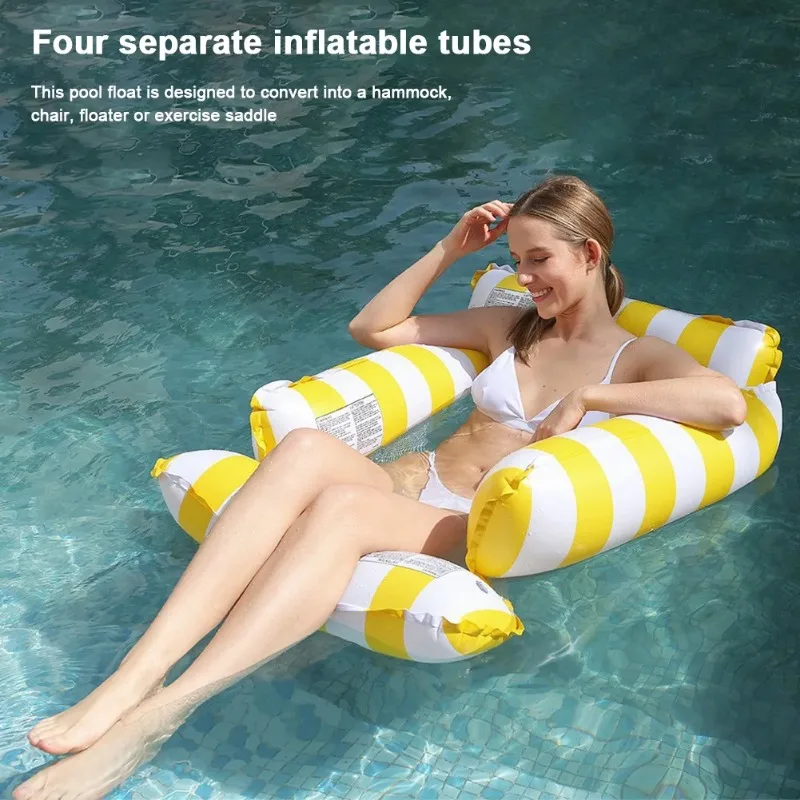 لعبة الماء السباحة نفخ المياه العائمة أرجوحة كرسي شريط صالة السباحة كرسي الصيف بركة نفخ مراتب هوائية #4