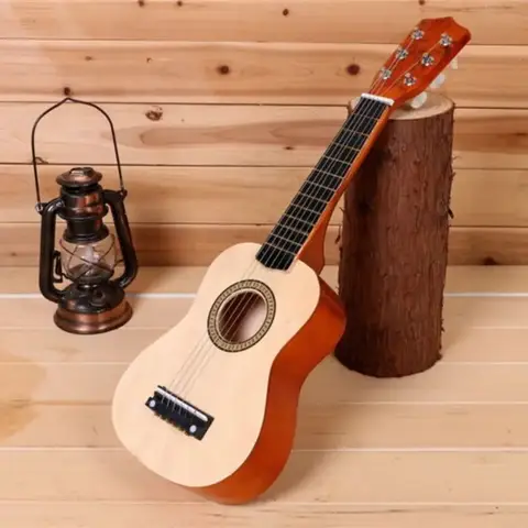 Solid Wood Children's Guitar Adjustable String Knob Multi-color Children's Instrument Toy Classical High Sound Quality