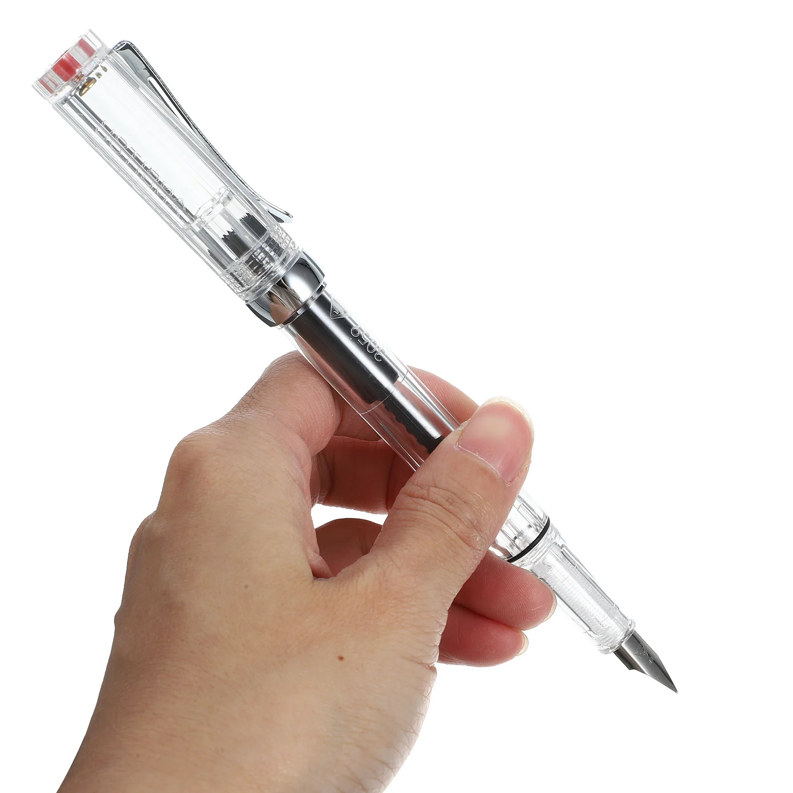 

Transparent Fountain Pen Piston Fill Calligraphy Pen For Office School Business Gift Portable Writing Instrument