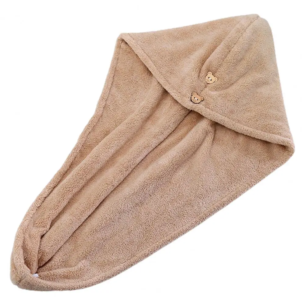 Hair Towel Wrap Comfortable Hair Drying Wrap Double Layer Head Wrap  Elastic Curly Long Thick Hair Towel Wrap