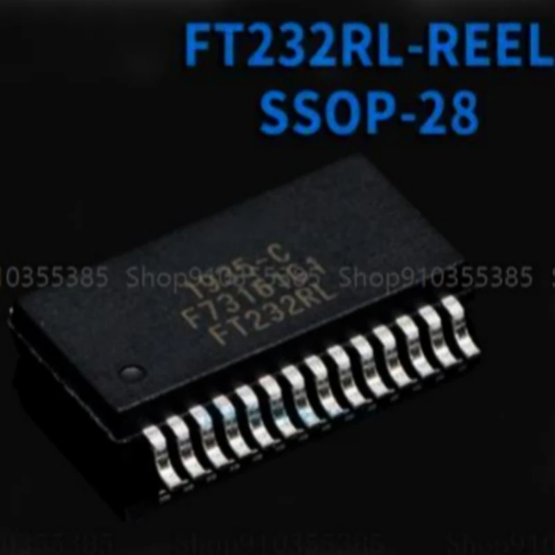 500PCS New FT232RL FT232RL-REEL SSOP-28 USB Serial Port Chip Bridge
