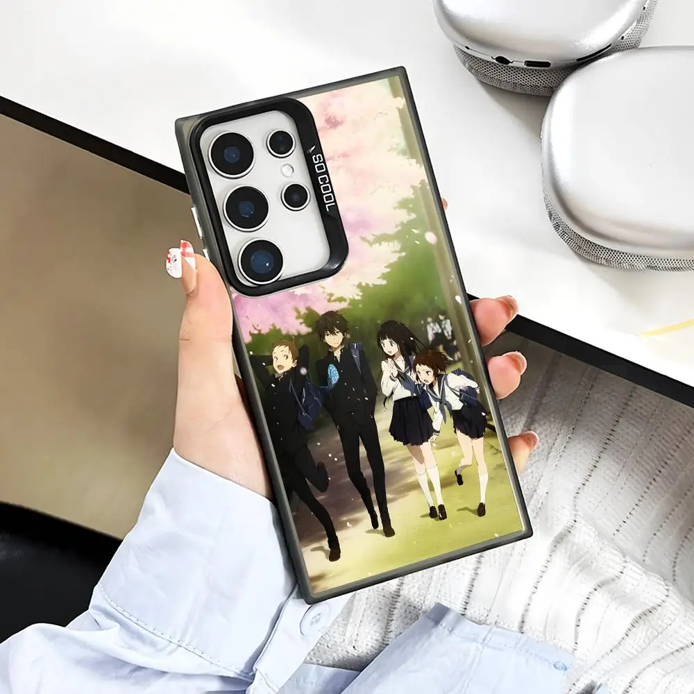 Anime Hyouka Phone Case for Samsung Galaxy S26 S25 S24 S23 S22 S21 S20 Note20 Plus Ultra Colorful Silver Cover