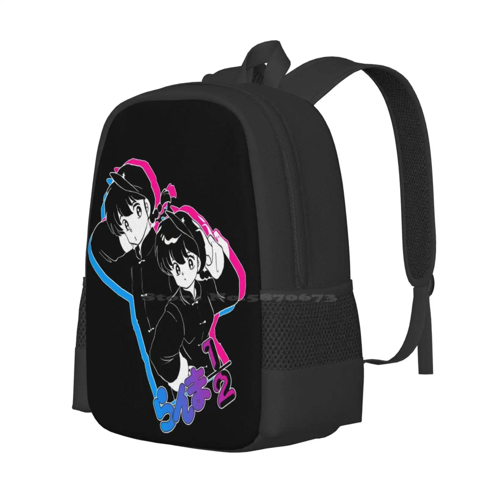 Ranma Kun And Ranma Chan Hot Sale Backpack Fashion Bags Ranmanibunnoichi Ranmasaotome Ranmakun Ranmachan