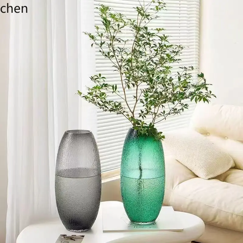 YFY  bodhi glass vase - high-end decorative ornament for living room, dining room, and floral arrangements