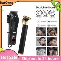 T9 Professional Barber Trimmer Set - USB Fast Charge, for Body/Hair/Beard, Cordless Grooming Kit for Salon & Home Use