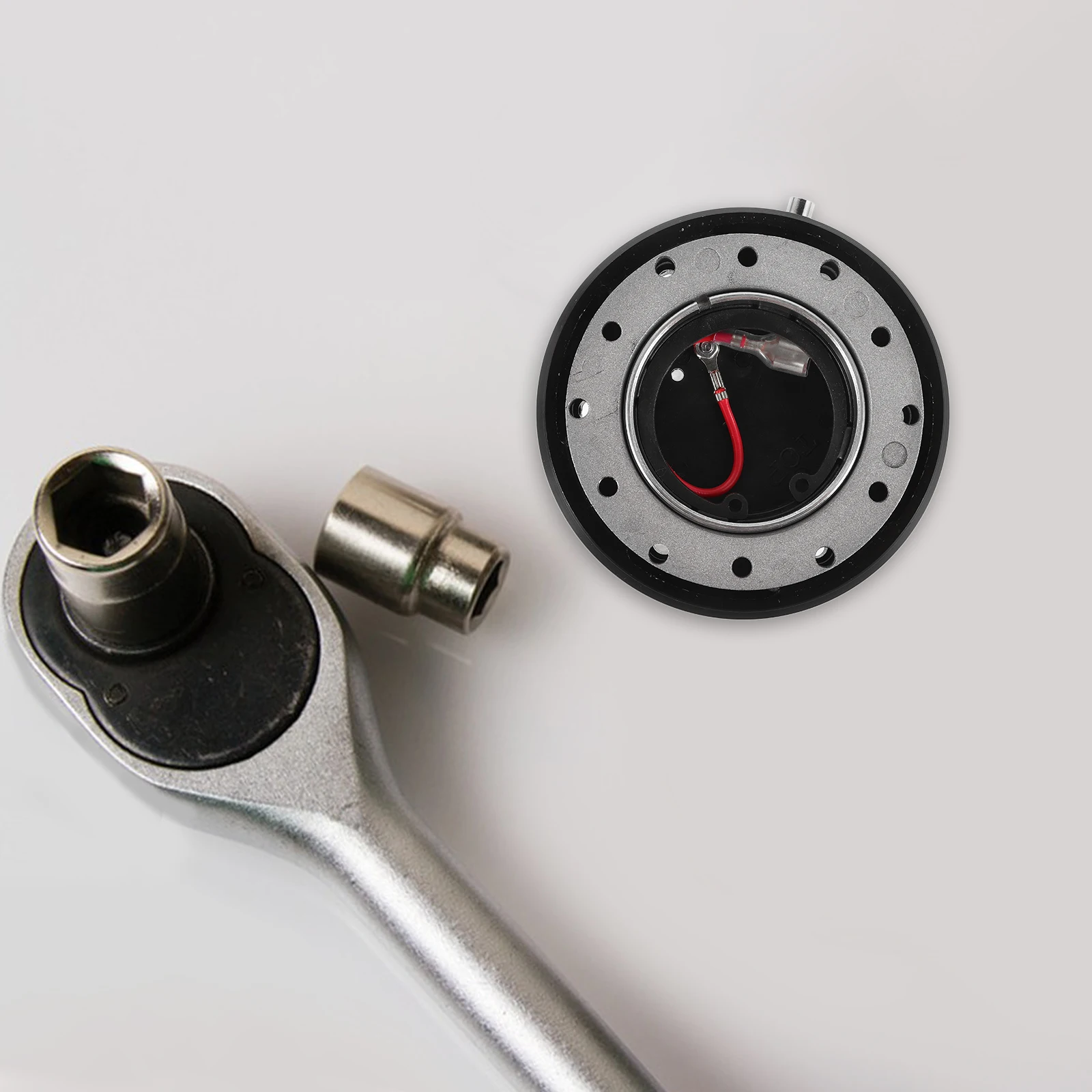 

Car Steering Wheel Mount Aluminum Hub Alloy Quick Release Connector Metal Performance