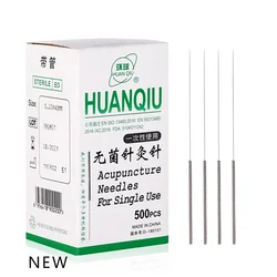 New Package Huanqiu Disposable Sterile Acupuncture Needles Dry Needling 500pcs with Tube