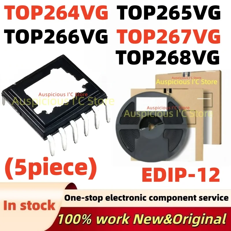 (5Pcs) TOP266VG TOP267VG TOP268VG TOP264VG TOP265VG EDIP-12