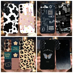 For Phone Case Samsung Galaxy M54 Silicone Cover Fashion Leopard Slim TPU Matte Funda on Samsung F54 5G Coque M54 F 54 2023 Case
