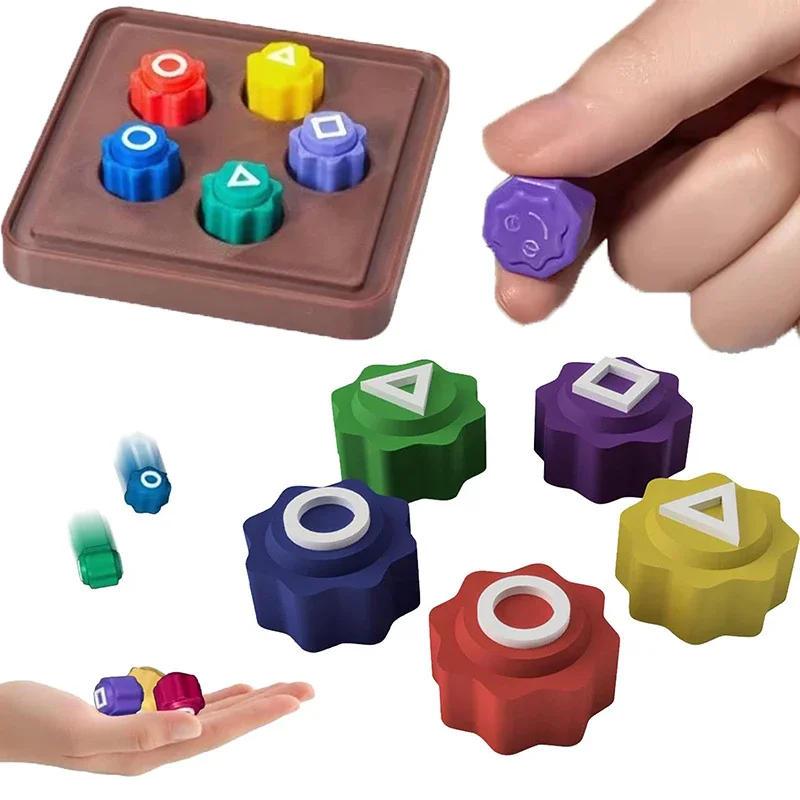 5Pcs/Set Korea Traditional Play Game Gonggi Jack Stone Pebbles Exercise Colorful Fun Stress Relief Dice Toy Party Game Props