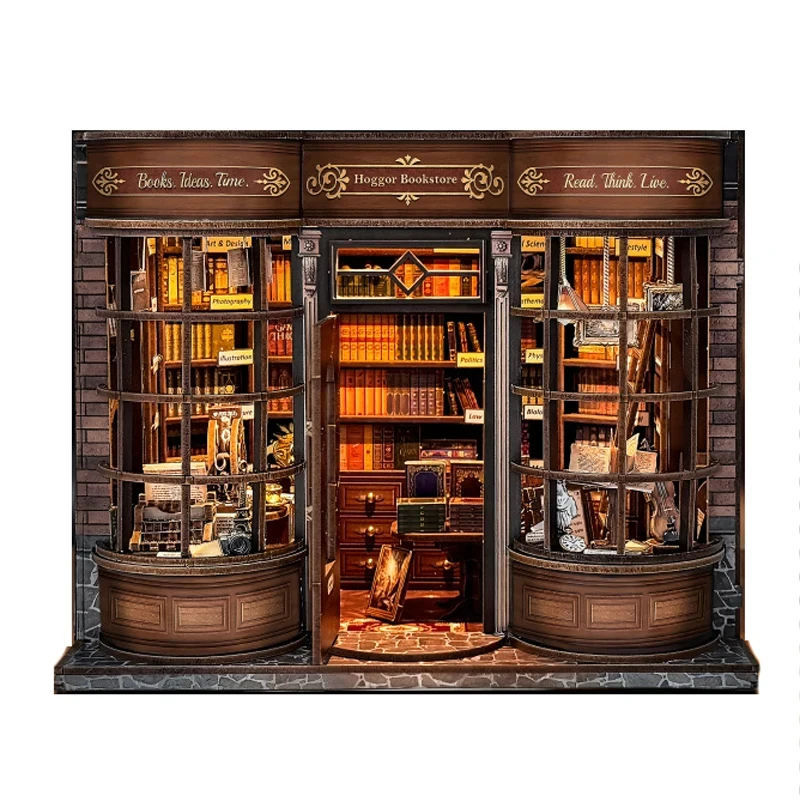 

OUZEY Wooden DIY Miniature Magic House Casa Model Kits with Furniture 3D Puzzle Dollhouse for Friends Birthday Gifts
