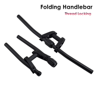 Aluminum Alloy Bike Folding Handlebar 25.4/31.8mm 90 Degree 600mm Length Foldable Electric Kick Scooter Bicycle Handle Bar