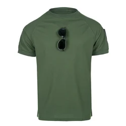 O-Neck Shirts Men Summer Quick Dry Men's Short Sleeve T-shirts Military Tactical Tops Breathable Elastic New Male Tees Clothes