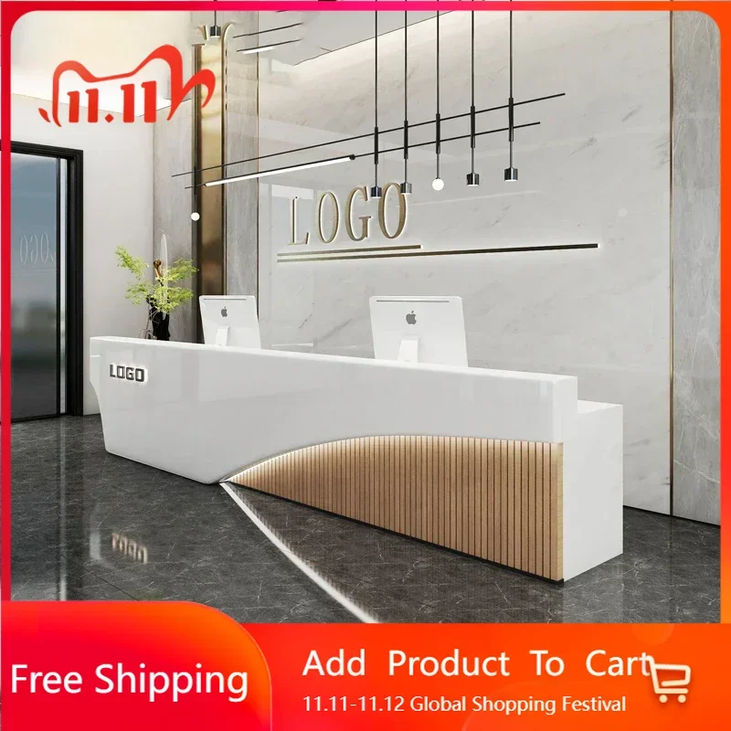 

European Service Counter Advanced Desk Entrances Reception Tables Bar Furniture Wood Store Advisory Escritorio Lounge Furniture