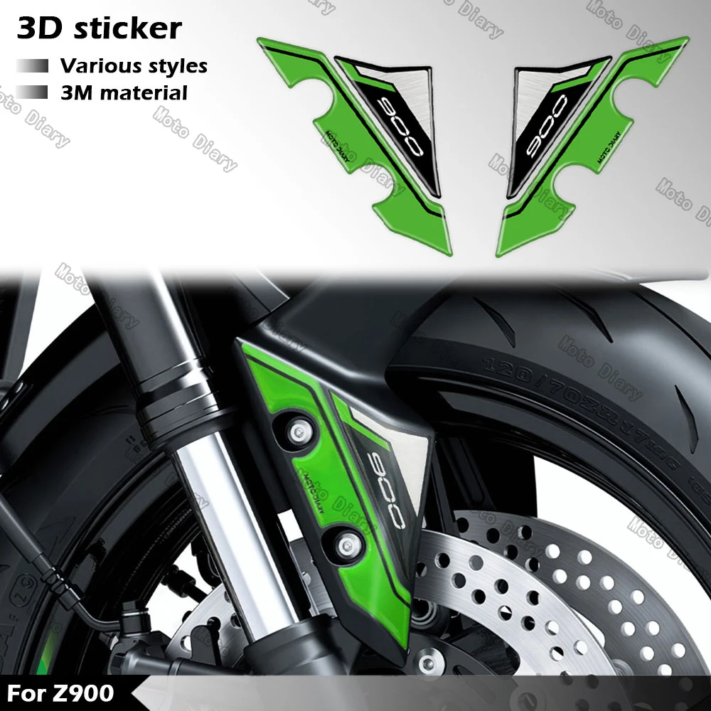 3D Motorcycle Fender Sticker Front Fender Decals Accessories For Z900 SE Z900 Z 900 2025-2026