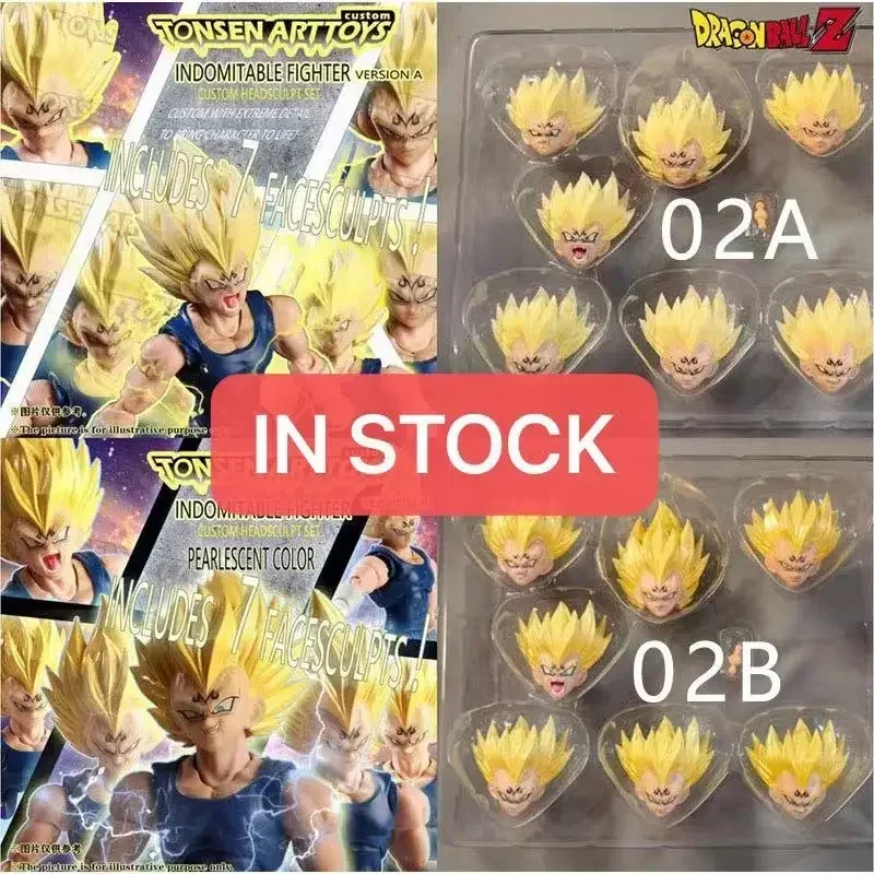 In Stock Tonsenarttoys Dragon Ball Shf Sh Figuarts Cabeza Vegeta Majin Head Face Accessory Action Figure Model Toys Anime Figura