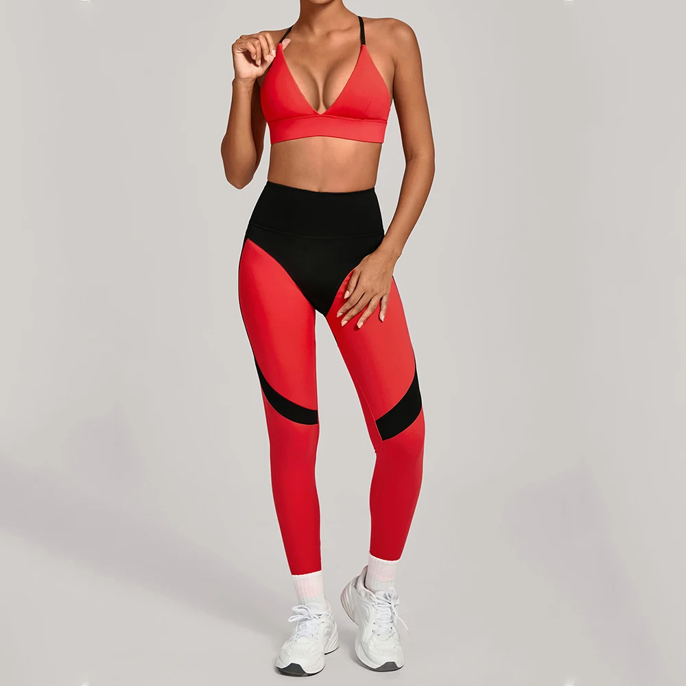 

Women's Yoga Set 2 Piece Workout Set High Waist Yoga Leggings Sport Bra Gym Suit Activewear Sports Fitness Sets Sports Suits