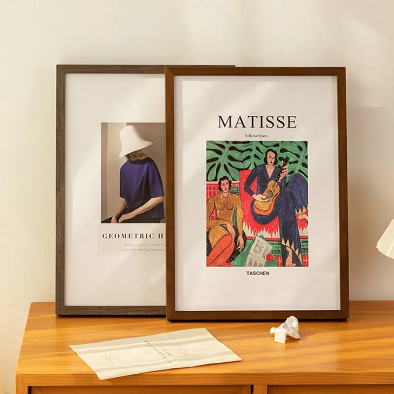 Simple solid photo frame custom empty frame mounted hanging poster display frame Personalized gifts portaretratos Decoration