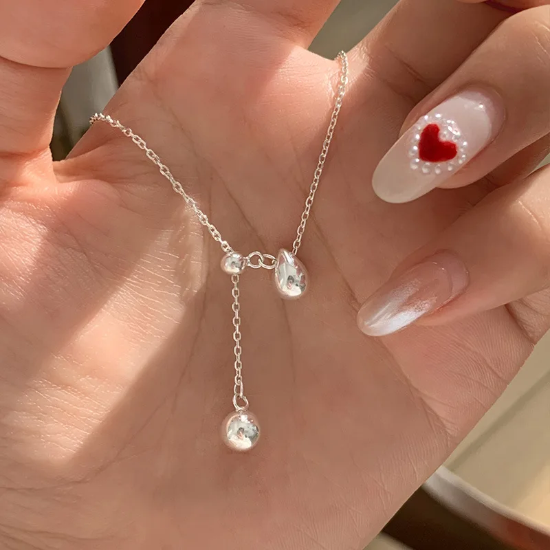 Nuova collana in argento sterling 925 con ciondolo a forma geometrica personalizzata, girocollo, regalo di compleanno per le donne, gioielli squisiti