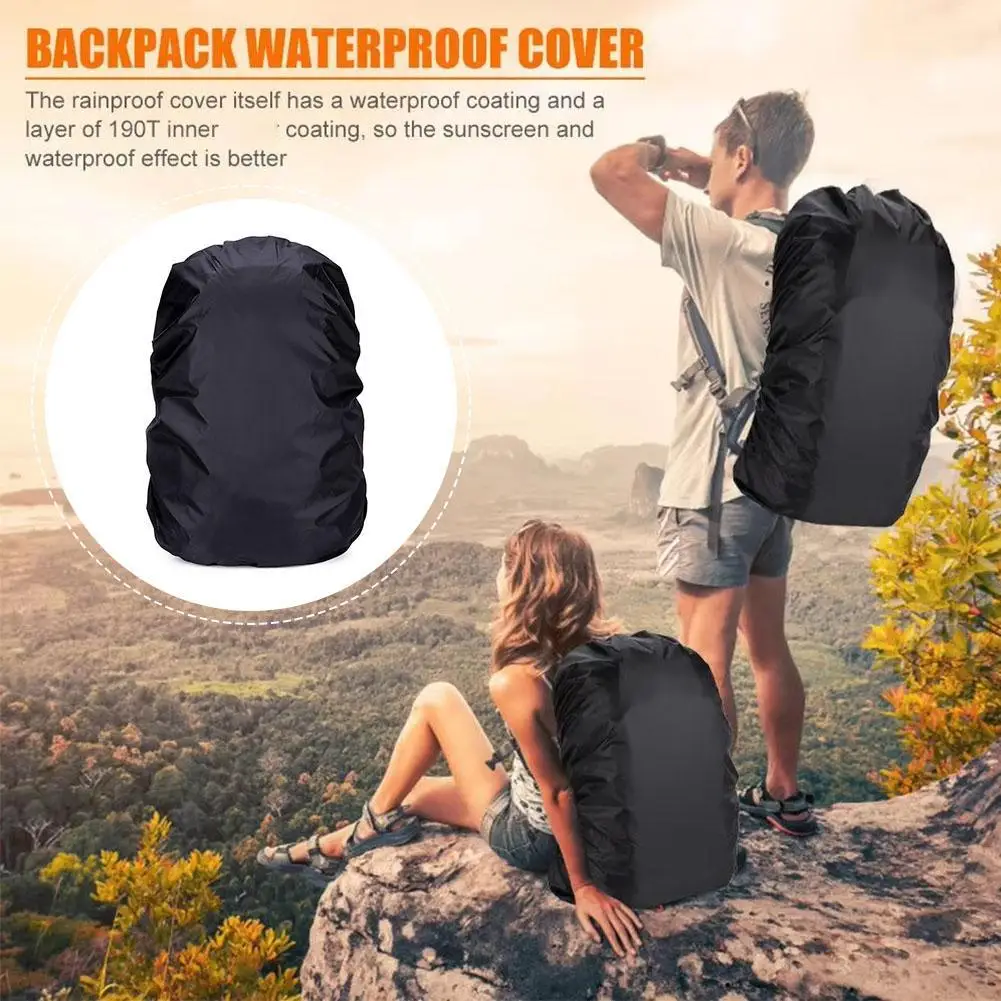 20-80L Adjustable Waterproof Dustproof Backpack Sport Hiking Cover Bag Shoulder Rain Outdoor Ultralight Portable Protect To Q0H9