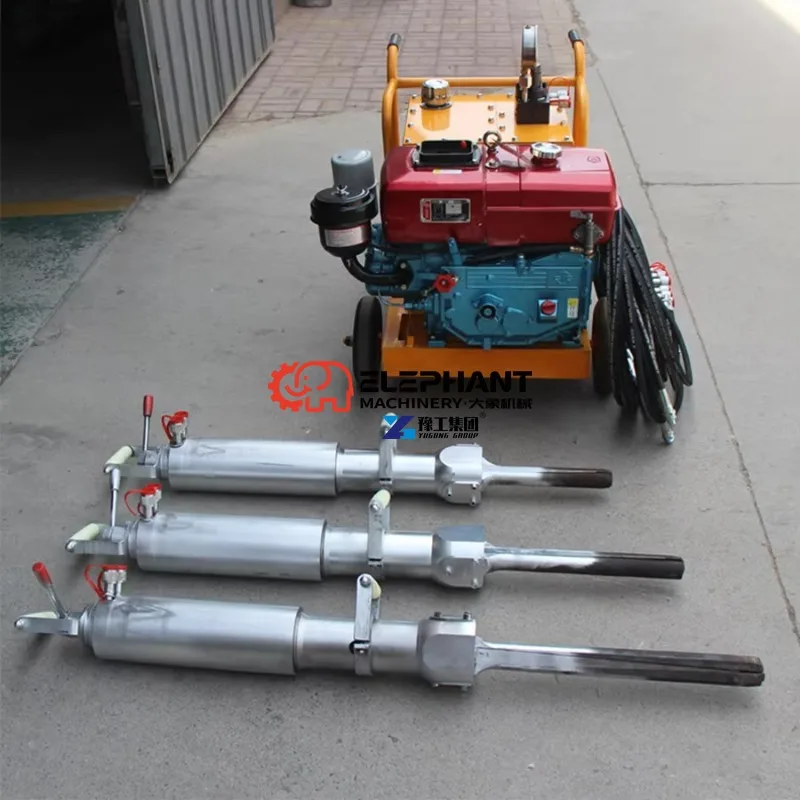 Hydraulic Rock Splitting Machine Tunnel Opening Adopts Small Rock Splitter with Hydraulic Pumping Station