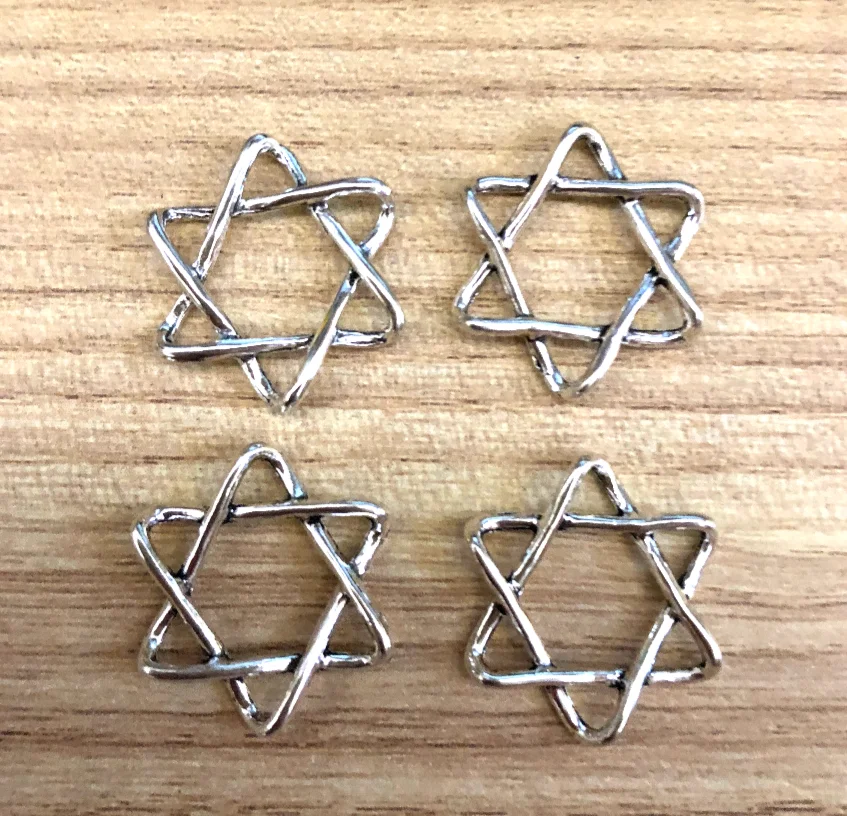 

25pcs 20x18mm Alloy metal tibetan silver color star charms for DIY HW2882 jewelry accessories