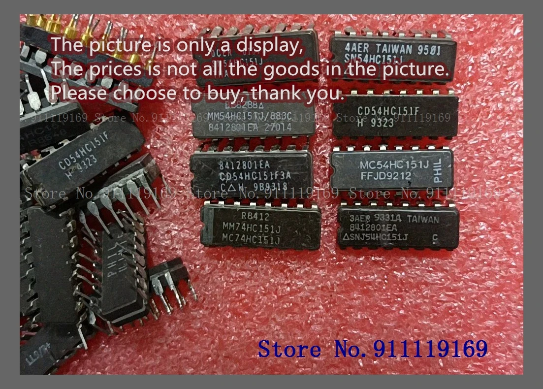 SN54HC151J SNJ54HC151J MM54HC151J/883C MC54HC151J CD54HC151F CD54HC151F3A MC74HC151J MM74HC151J CDIP