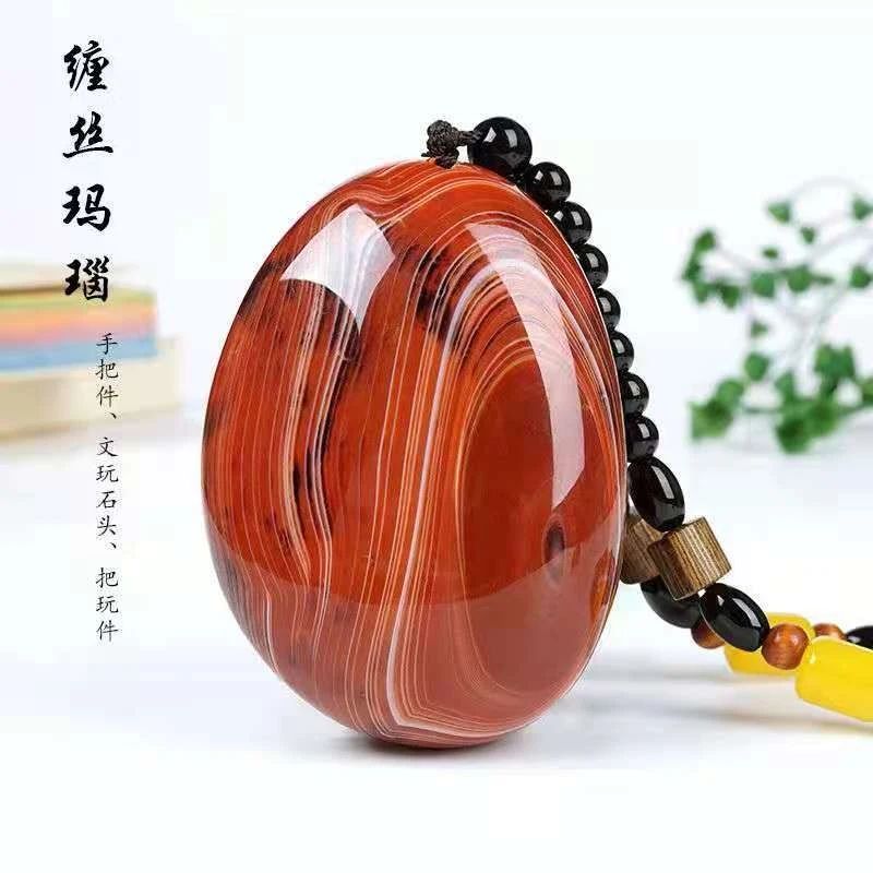 

Live-sale Madagascar agate raw stone hand-held ornament, natural shape jadeite plaything, unique stone decoration, wholesale
