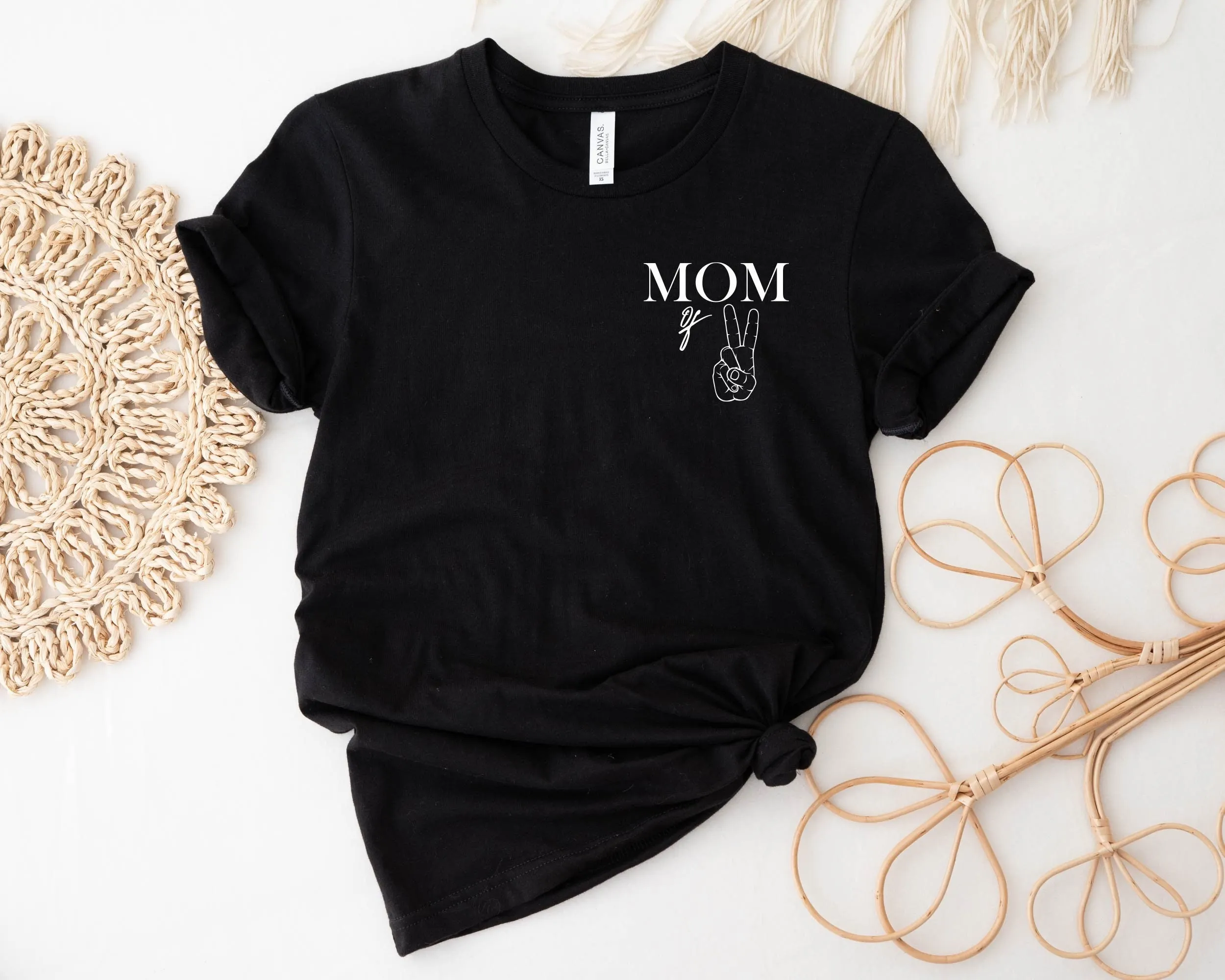 Mom Of Two T Shirt Mother'S Day Twins To Be 2 Gift Cool