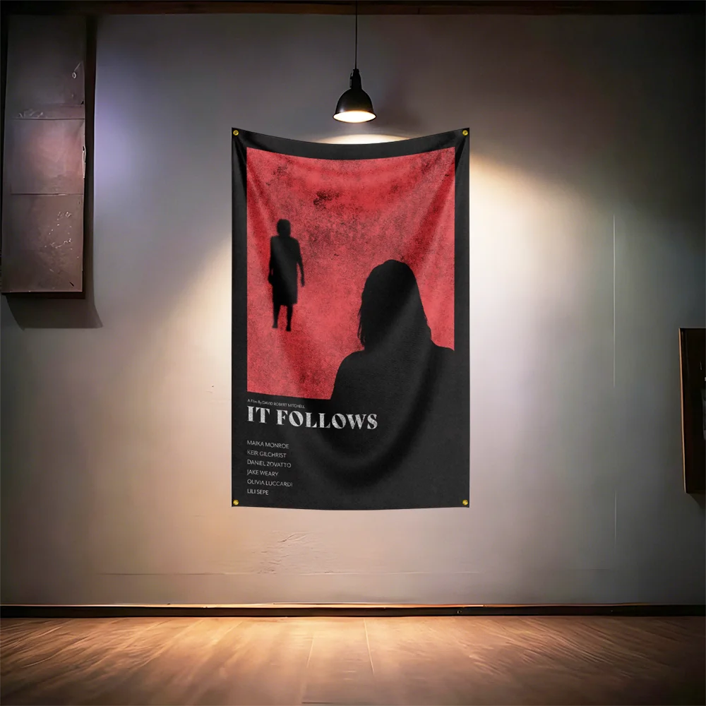 It-Followss Horror Movie Fans Flag 3x5ft 90x150cm For Room Bar Man Cave Home Wall Decor Banner - Image 5