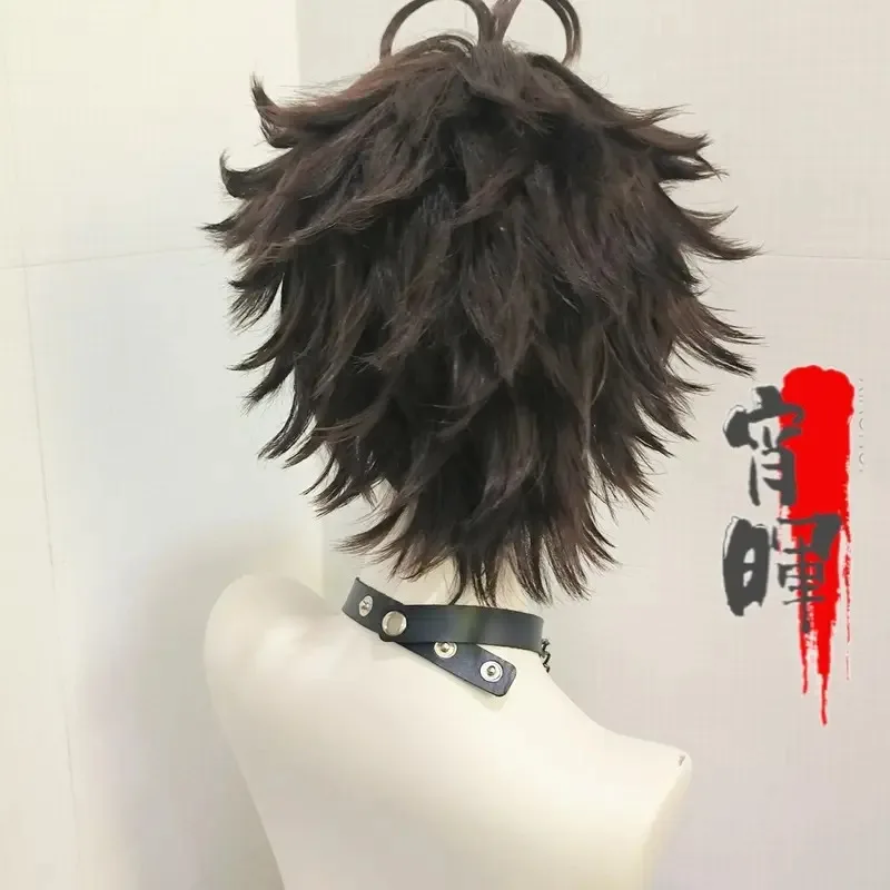 

Стайливый парик Oikawa Tooru, короткий парик для кожи головы, коричневый парик, косплей, аниме Haikyuu, парики по индивидуальному заказу, термостойкий синтетический парик, Hallow SDSF